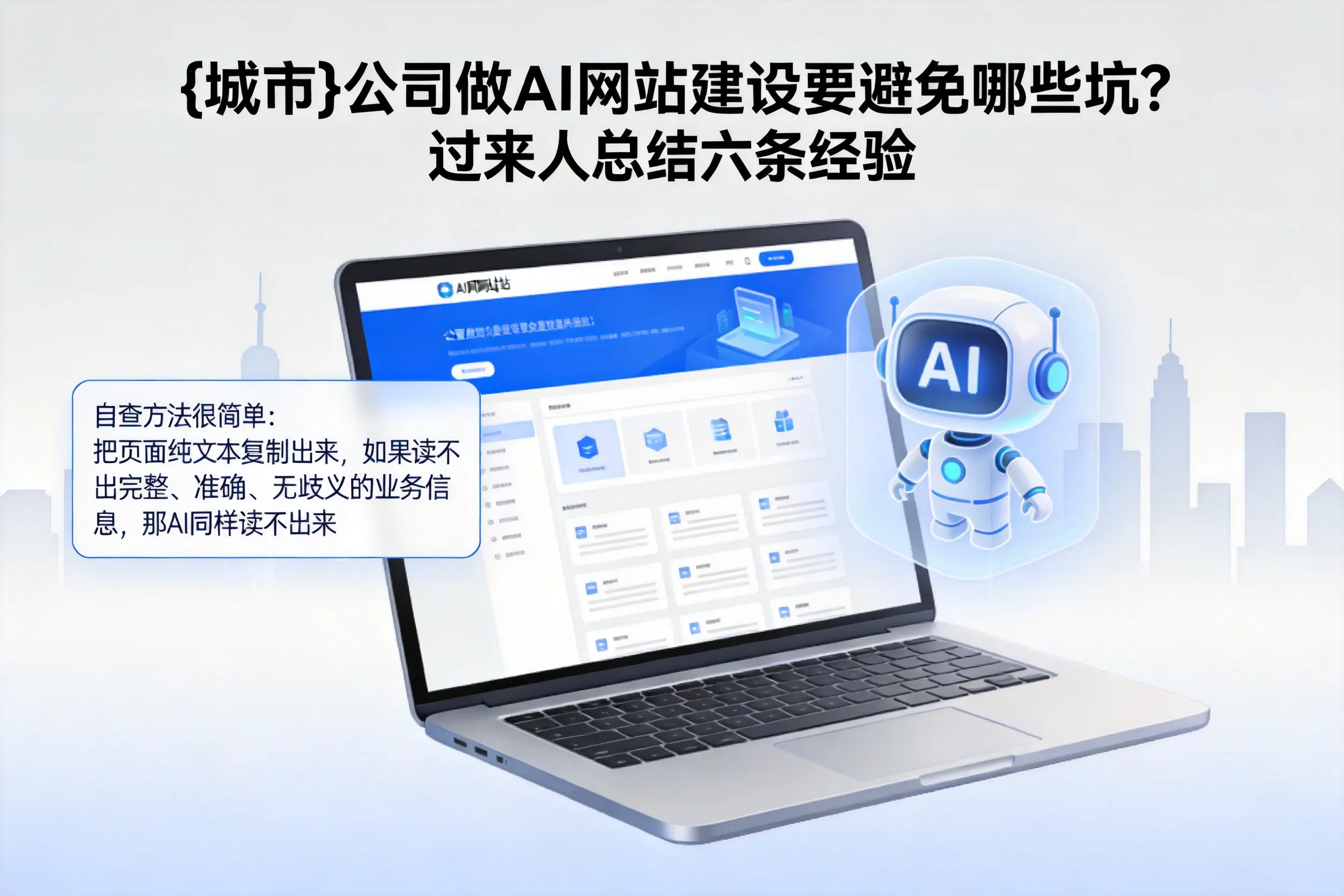 阿克苏公司做AI网站建设要避免哪些坑？过来人总结六条经验