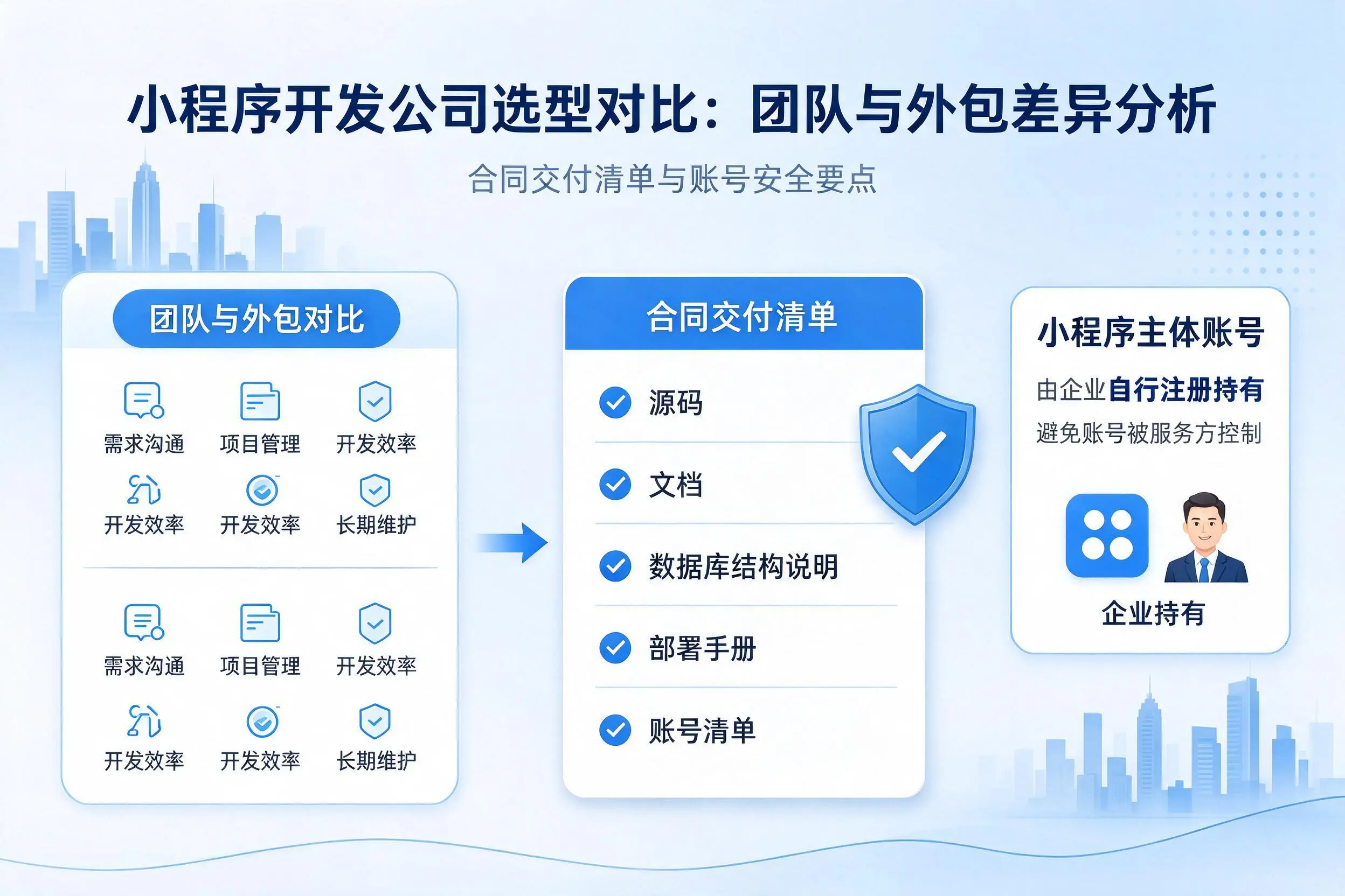 阿克苏小程序开发公司选型对比：团队与外包差异分析