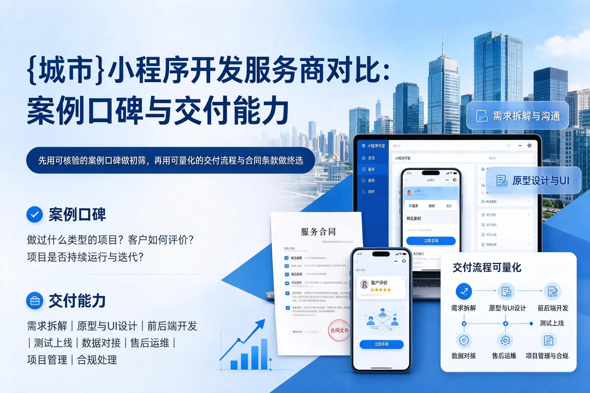 阿克苏小程序开发服务商对比：案例口碑与交付能力