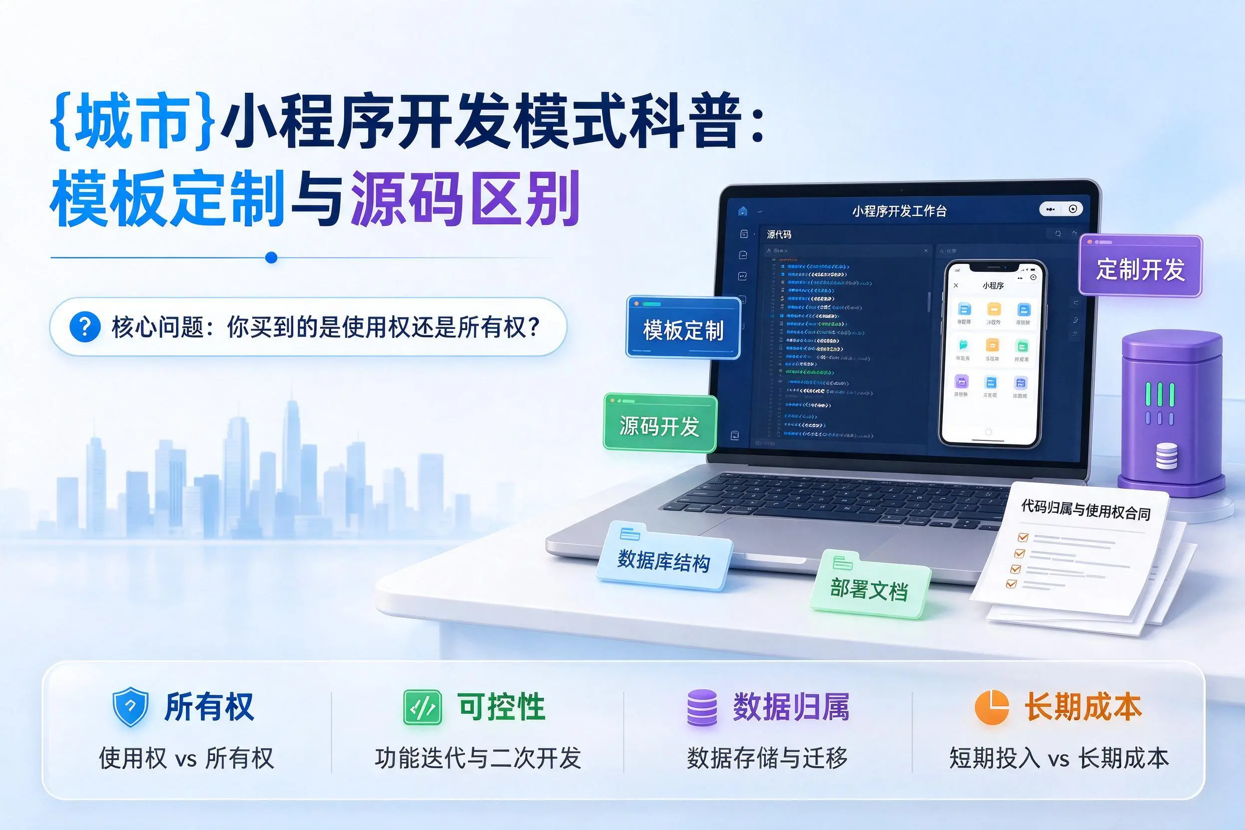 阿克苏小程序开发模式科普：模板定制与源码区别