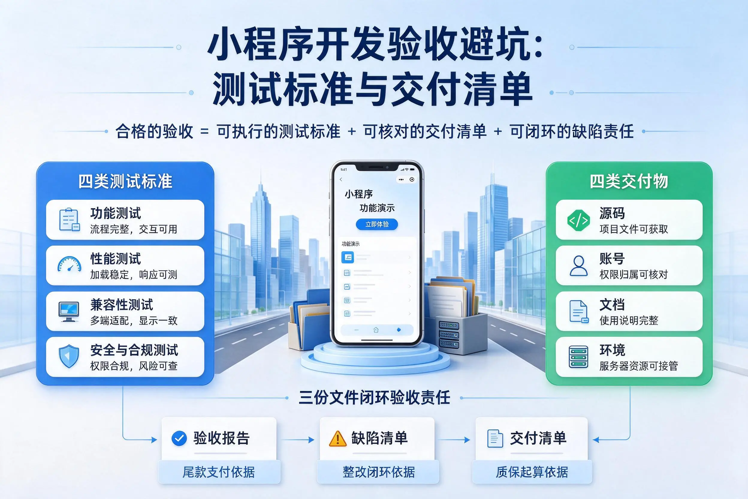 阿克苏小程序开发验收避坑：测试标准与交付清单