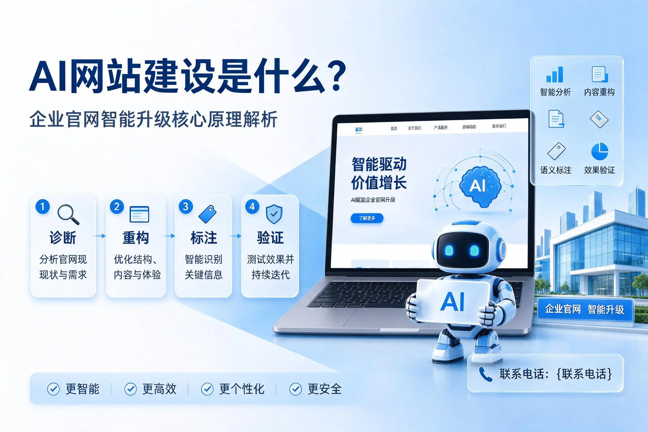 AI网站建设是什么?阿克苏企业官网智能升级核心原理解析